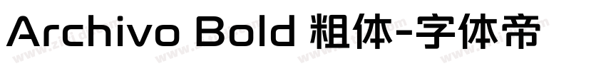 Archivo Bold 粗体字体转换